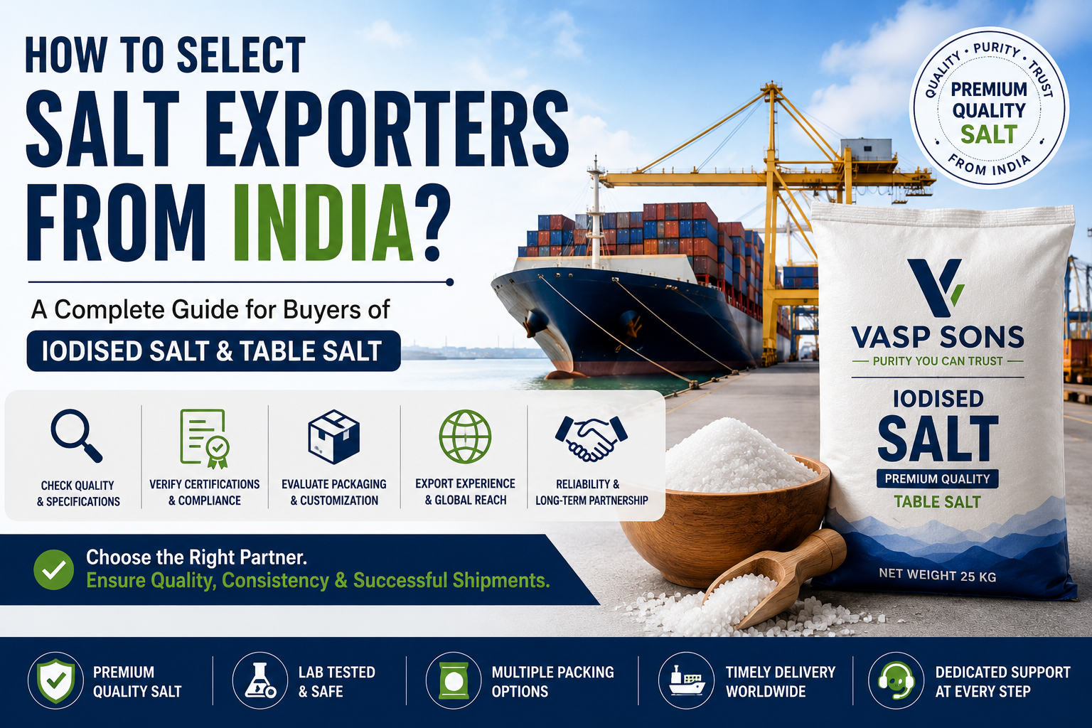 How to Select Salt Exporters from India?