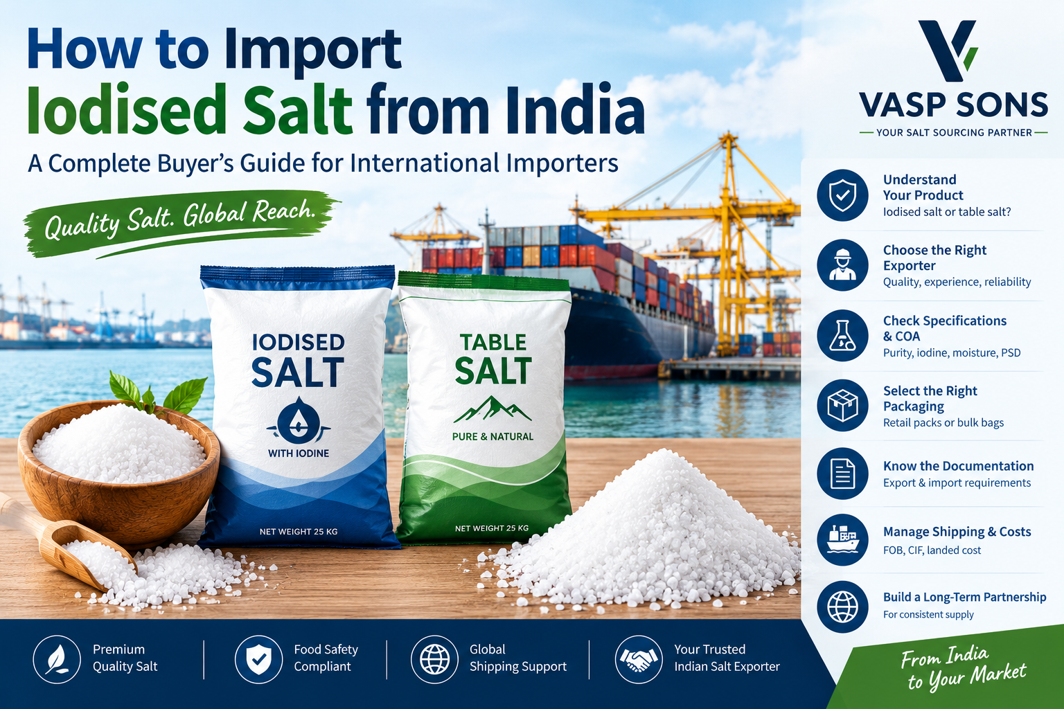 How to Import Iodised Salt from India in 2027: A Complete Guide for International Buyers